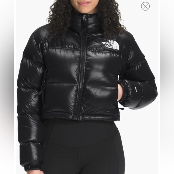 North Face Cropped Puffer- Nuptse 700 Fill Down Short Jacket - Picture 1 of 4